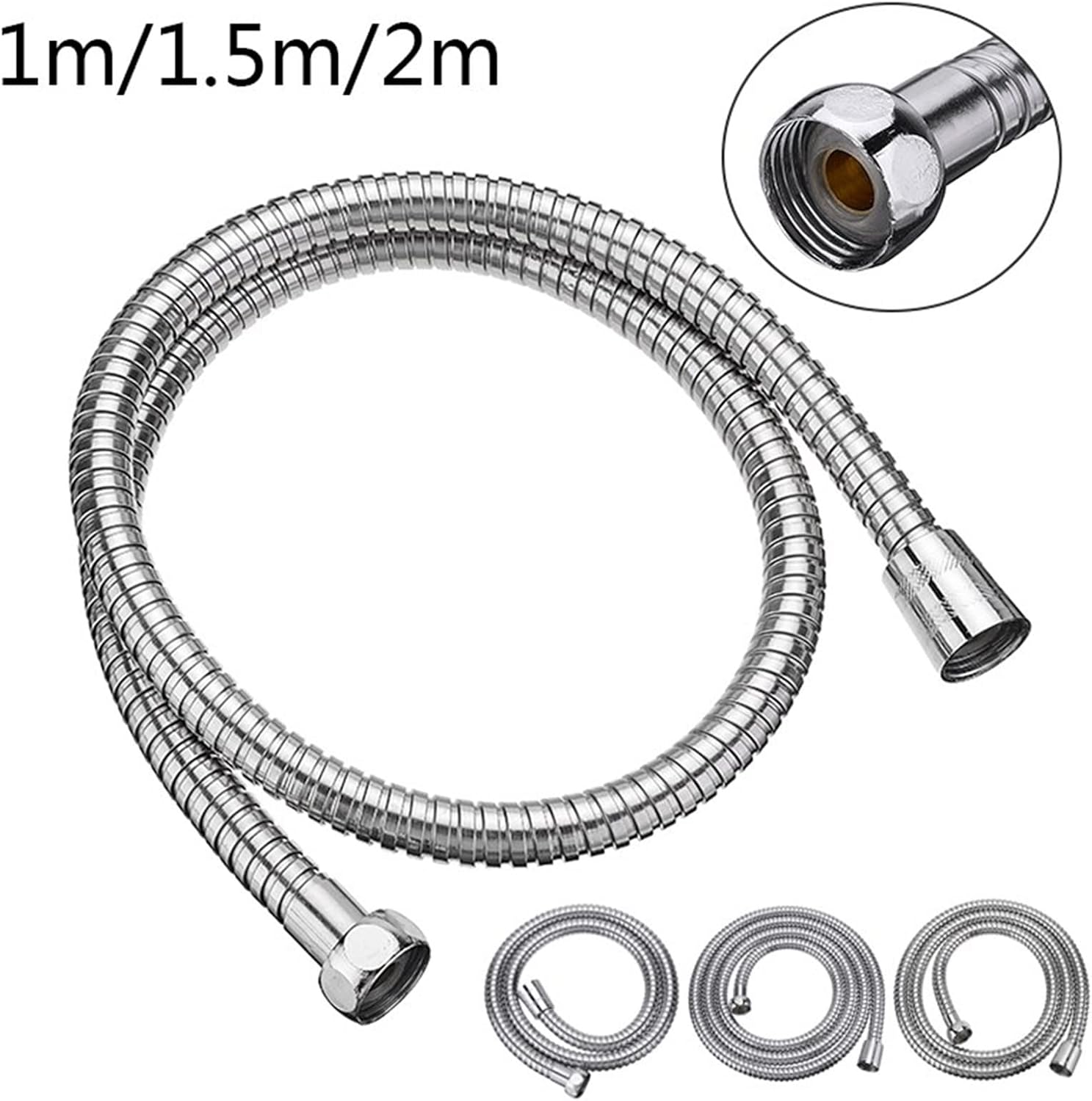 EYRMQWJPC フレキシブル バスルーム 配管 スーペリア 1m/1.5m/2m ステンレススチール フレキシブル バスルーム