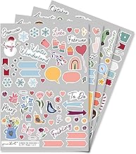 younikat Seasons of Stickers I 229 Stickers Photo Albums Scrapbooking Sticker Set for Design of Accessories Calendar Bullet Journal Children Adults Occasions I dv970