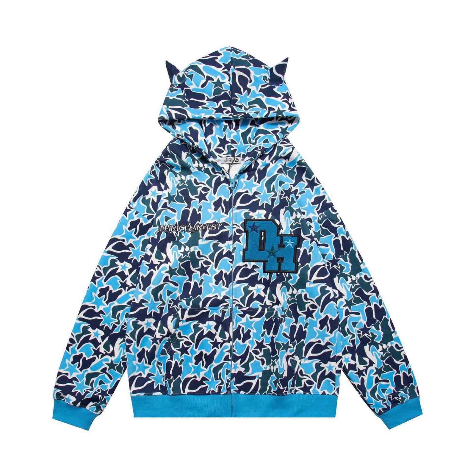 Gothic Dark Hoodie - Harajuku Street Hip Hop Print