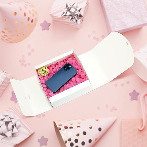 Miniatura 4 de HUAPRINT Cajas de regalo con tapas, blancas, 8 x 8 x 4 pulgadas, caja de propuesta de dama de honor, 12 juegos, papel kraft para bodas, embalajes,