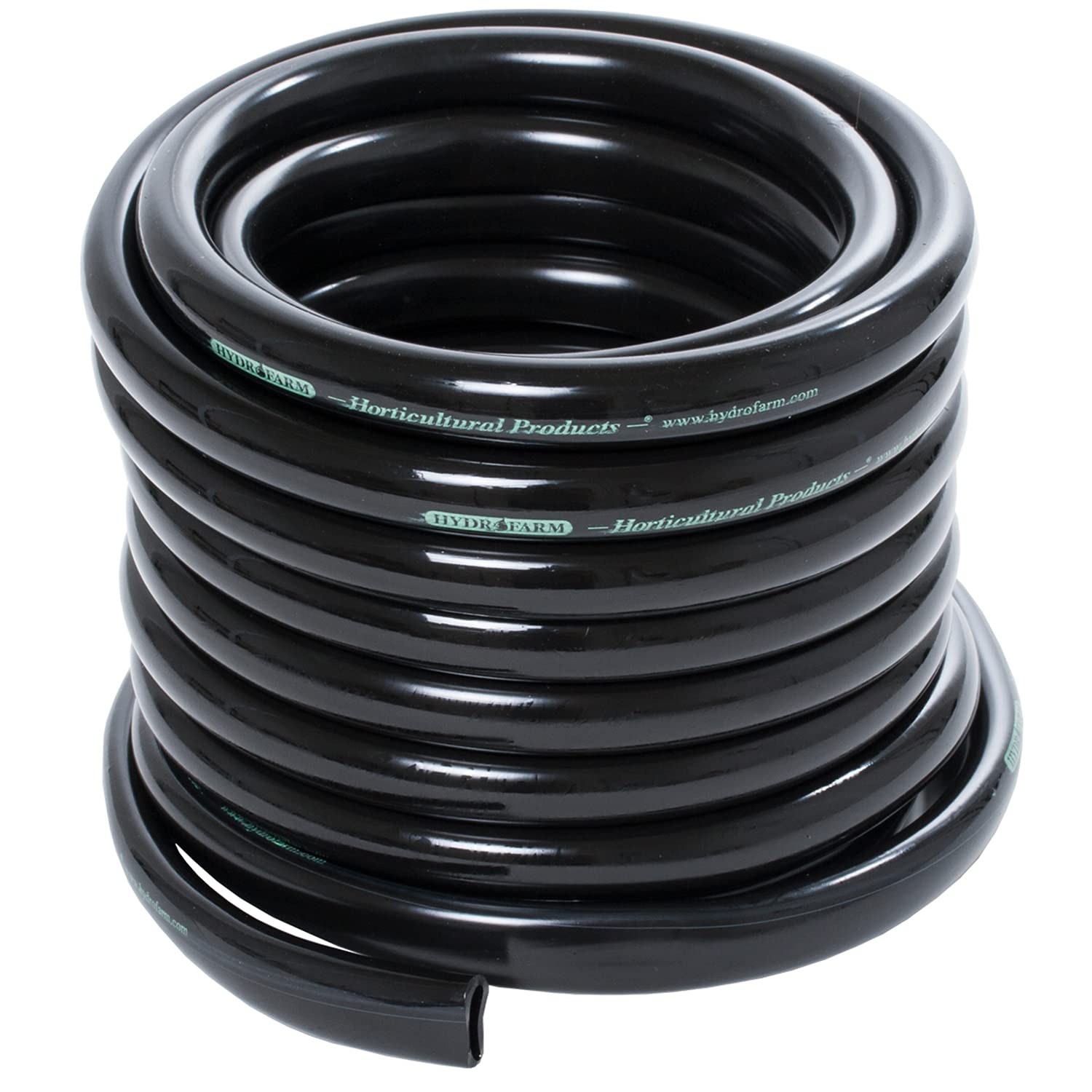 Hydrofarm HGTB50GF 1/2-Inch Black, 25 Foot Roll, 30 PSI Operating Pressure at 70 Degrees Tubing, feet
