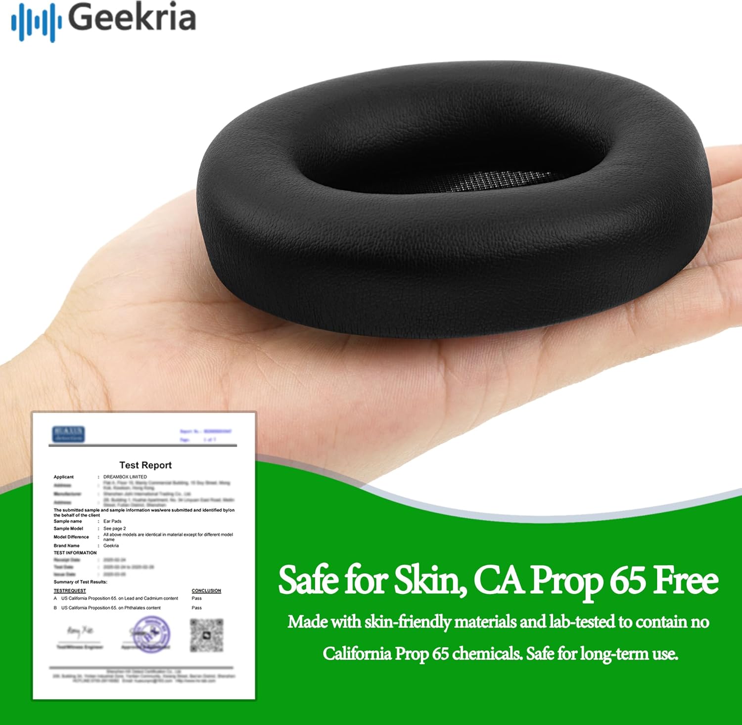 Geekria SNAP Ear Pads Replacement Kit for Beats Studio Pro Headphones, Magnetic Easy Switch Ear Cushions, Exchange Earpads in Seconds, Repair Parts (Protein Leather+Velour, 2 Pairs)