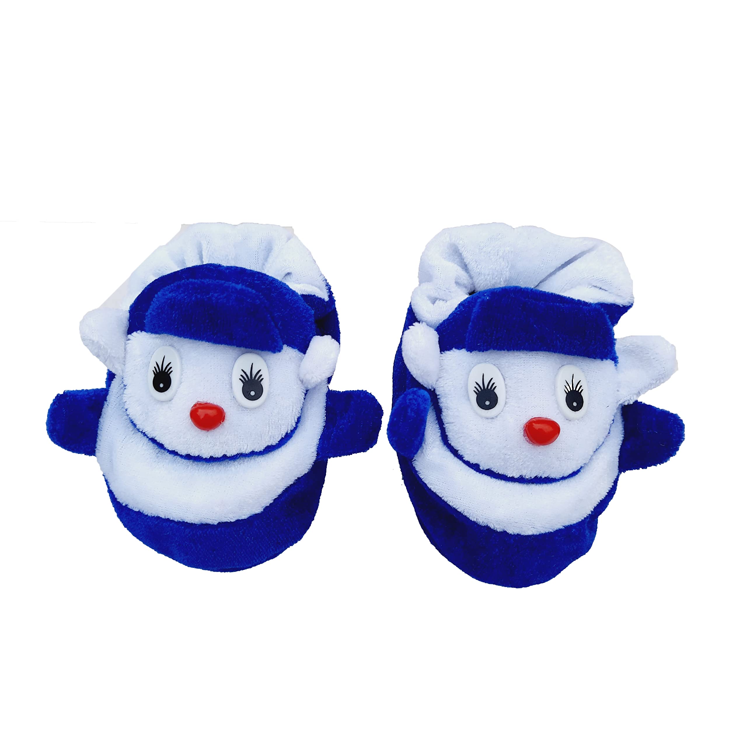 LMN CHILD CARE Cartoon face Fancy Rattle Booties Cum Socks for Baby (0-6 Month) (White -Blue) (B09T5KSWKG) Amazon Price History, Amazon Price Tracker
