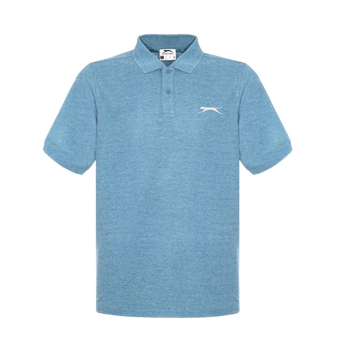 Slazenger Mens Plain Polo Shirt Denim Marl 4XL