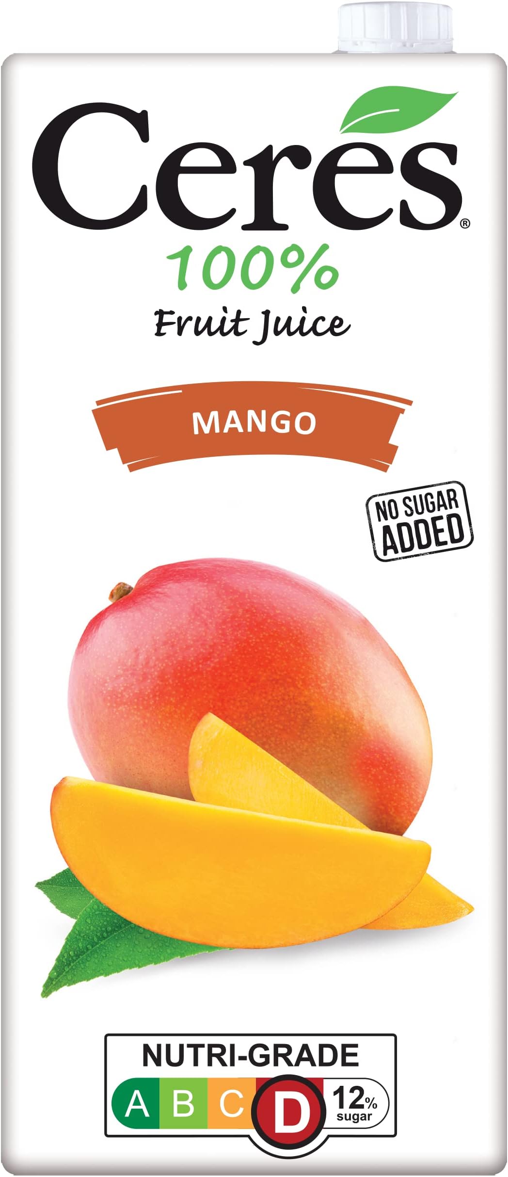 Ceres Mango Fruit Juice No Sugar Added, 33.81 fl oz ℮ 1000 ml