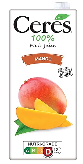 Mango Fruit Juice No Sugar Added, 33.81 fl oz ?? 1000 ml