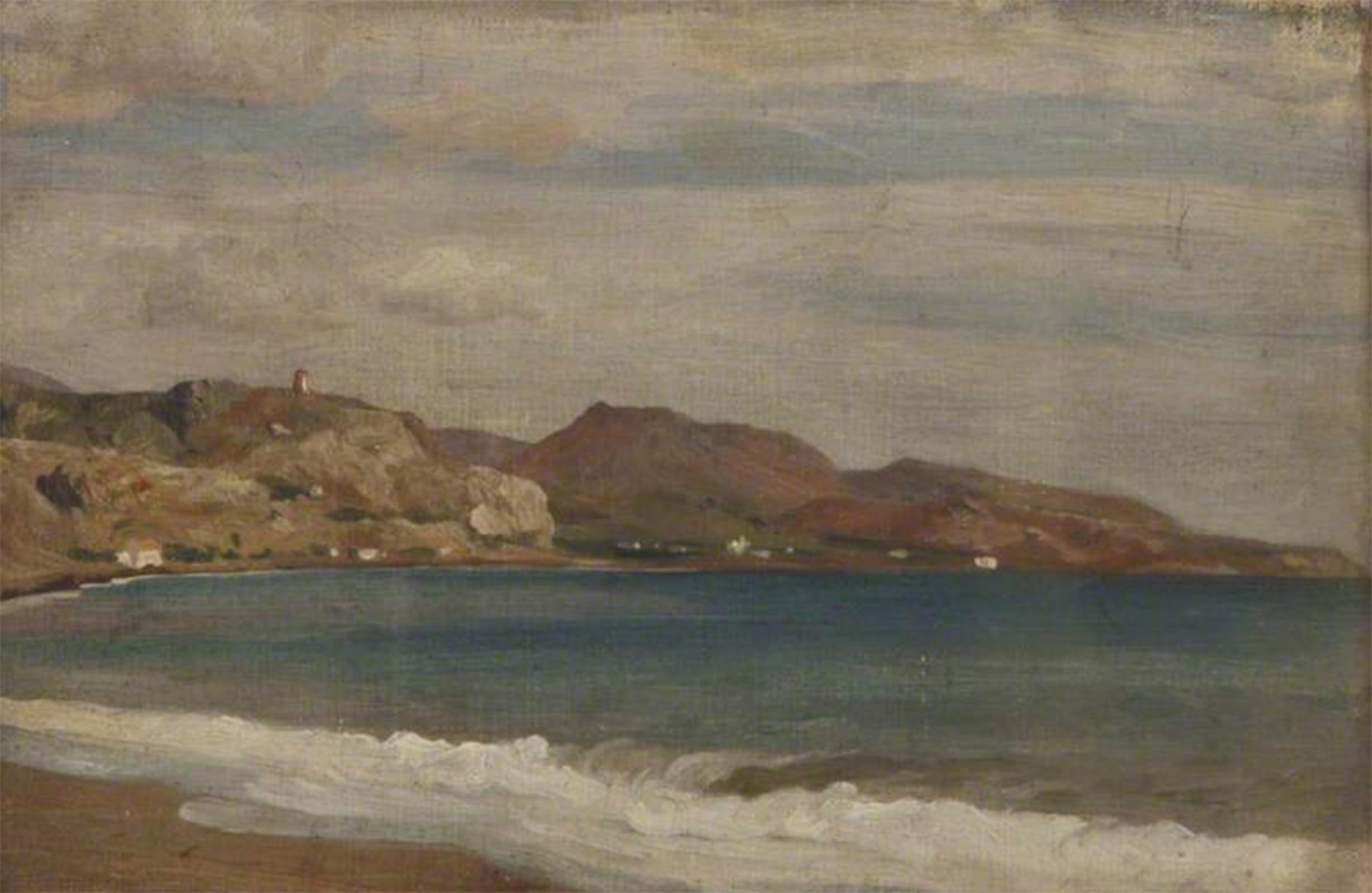 ARTXLXXBN Famous Print Painting Colorful Art Print View of a Bay by Lord Frederick Leighton Canvas Art Decorations for Home Decor 60x90cm