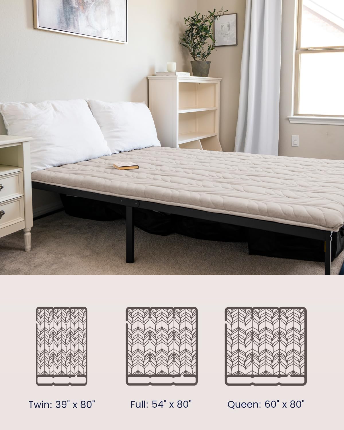 ZonLi Comfort Sleep Bundle: Fluffy Body Pillow & Japanese Floor Mattress