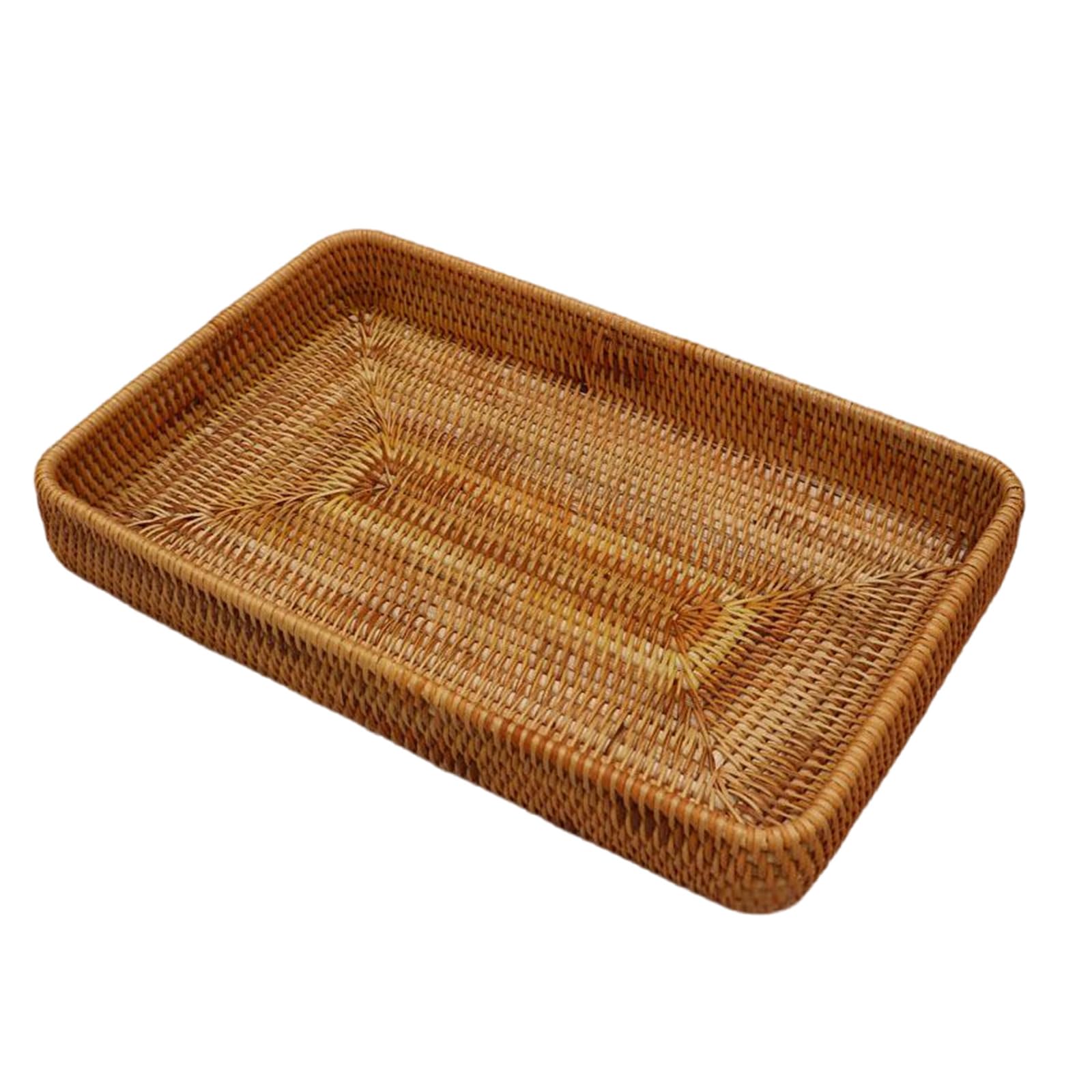 Snorvixre Natural Fruit Basket Bread Storage Bin Ventilated Design for Kitchen Living Room Home Organization Fruit Basket for Kitchen