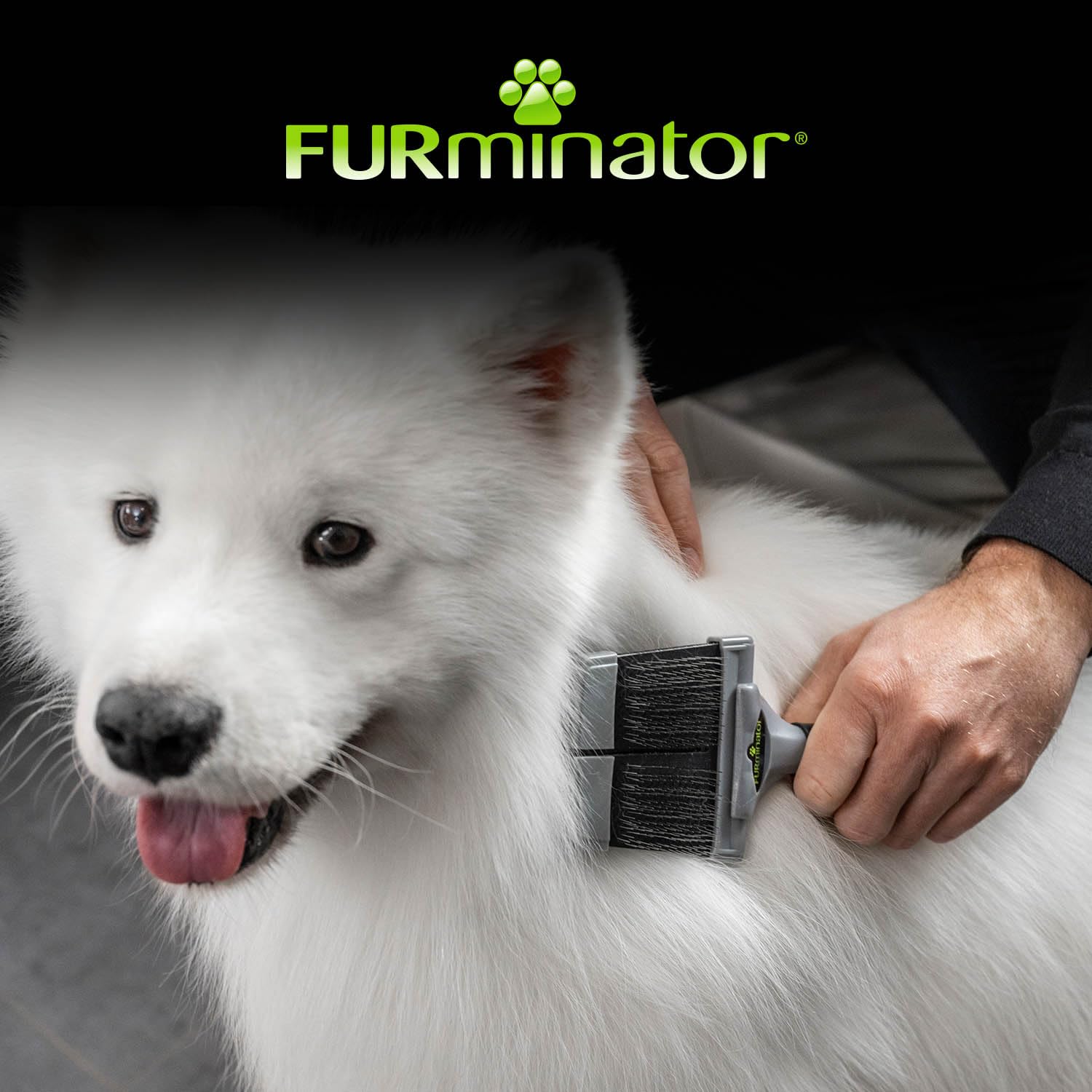 FURminator Slicker Brush Carda Grande/Dura para separar y desenredar el pelo de los perros y gatos