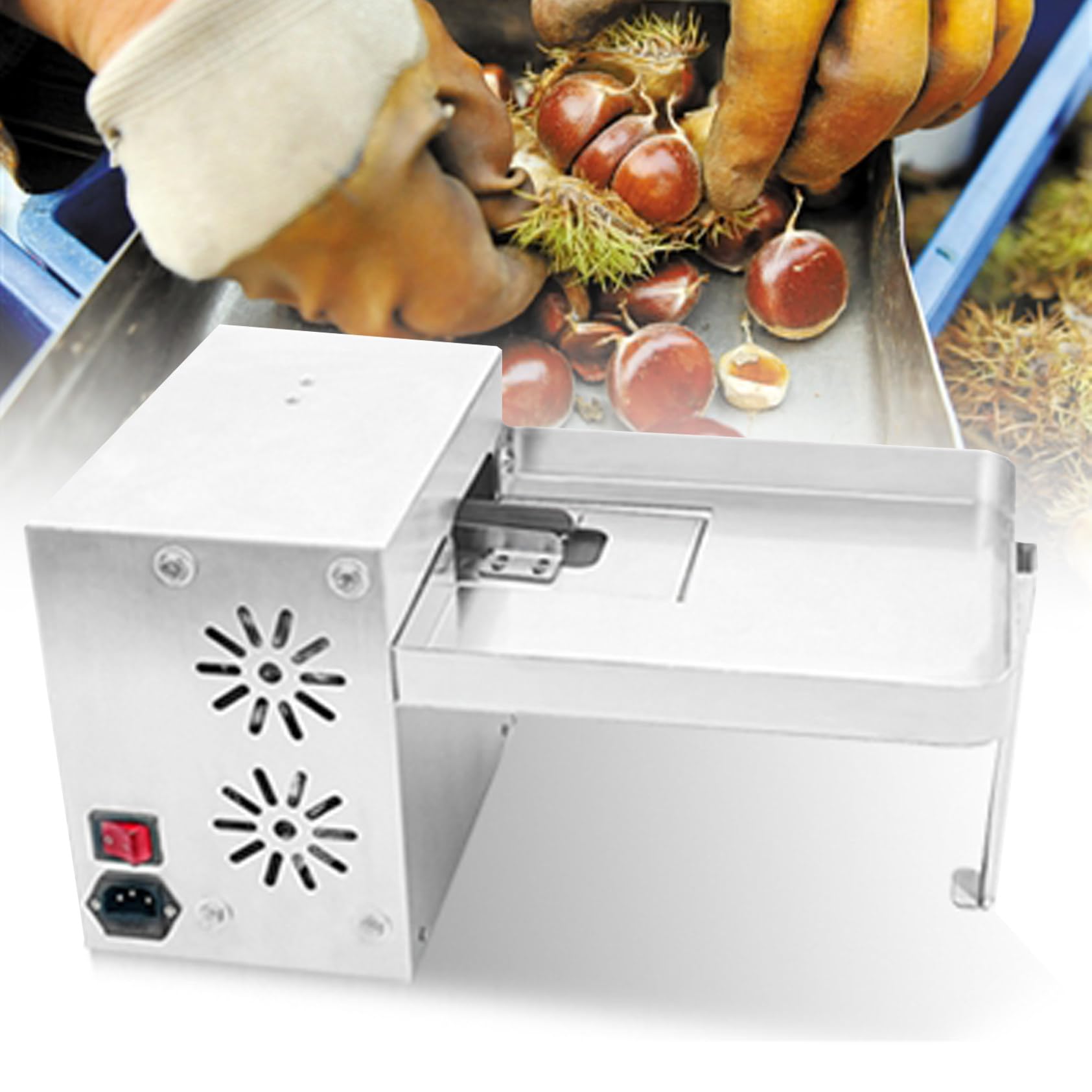 Automatyczna Maszyna Do Krojenia Kasztanów, Elektryczna Maszyna Do Łupania Kasztanów, Komercyjna Maszyna Do Łuskania I Otwierania Kasztanów, Automatyczna Maszyna Do Krojenia,Automatic