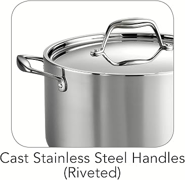 Tramontina Signature Tri-Ply Clad Stainless Steel 6-Quart Sauce Pot