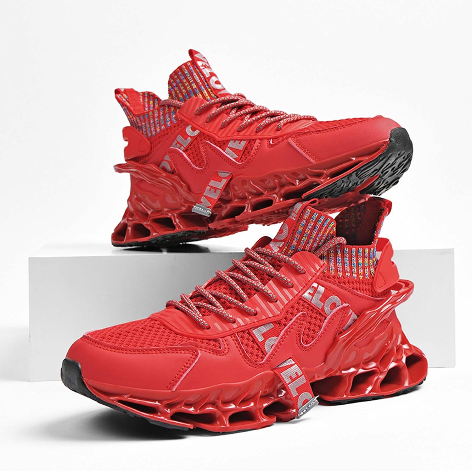 Men's Running Shoes Tennis Walking Fashion Sneakers Breathable Anti-Slip Gym Athletic Trainers Outdoor Lightweight Sports High Top Basketball Shoes