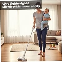 Vista 5 de Cordless Electric Spin Mop and Scrubber, Ultra Lightweight for Easy Floor Cleaning, Multi-Surface Dry & Wet Use Under Furniture, Ideal for Home