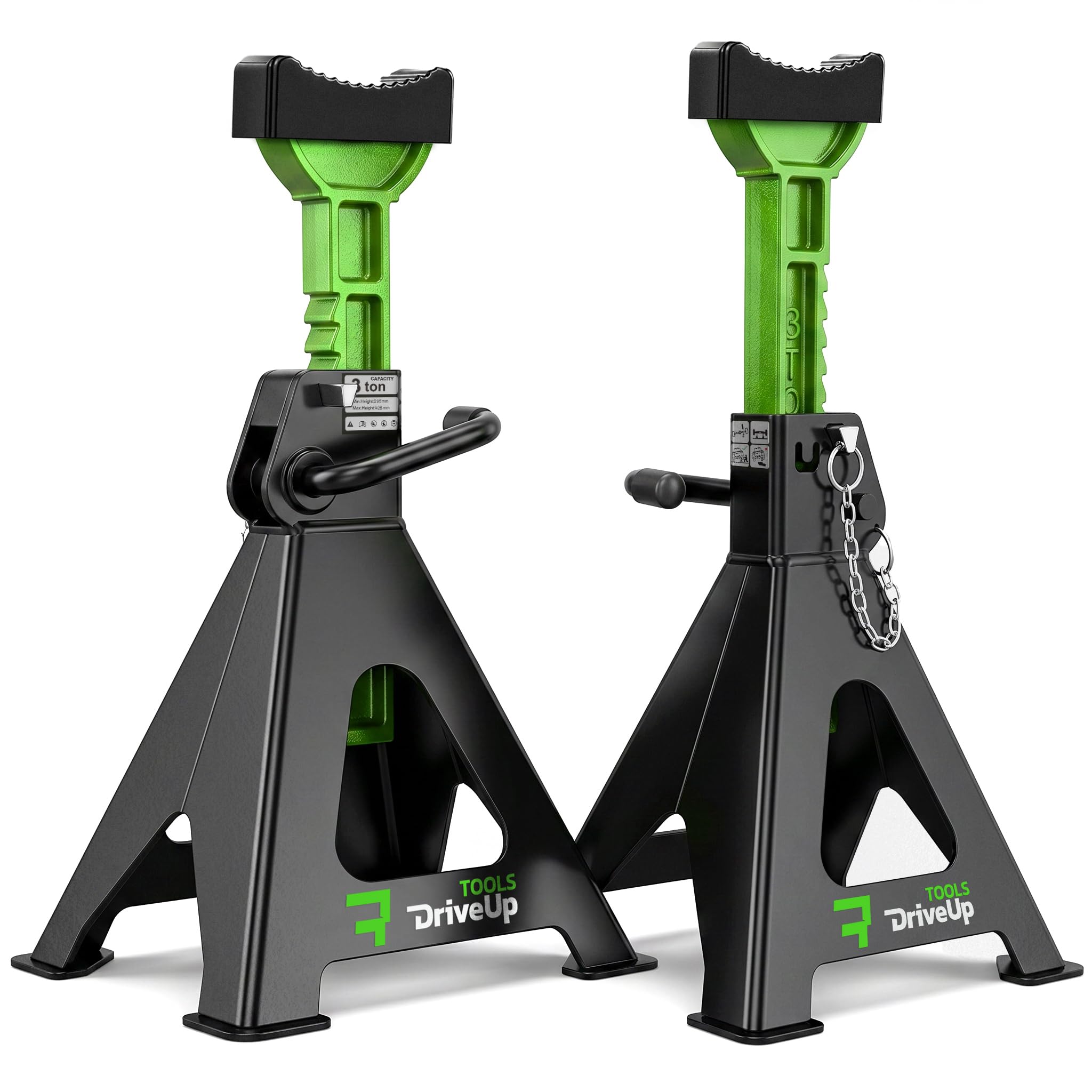 DriveUpTools 3 Ton Double Locking Jack Stands