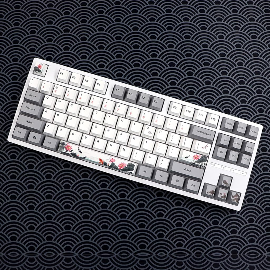 Ergonomic 118Key PBT Keycap Set for Mechanical Keyboards Dye Sublimations