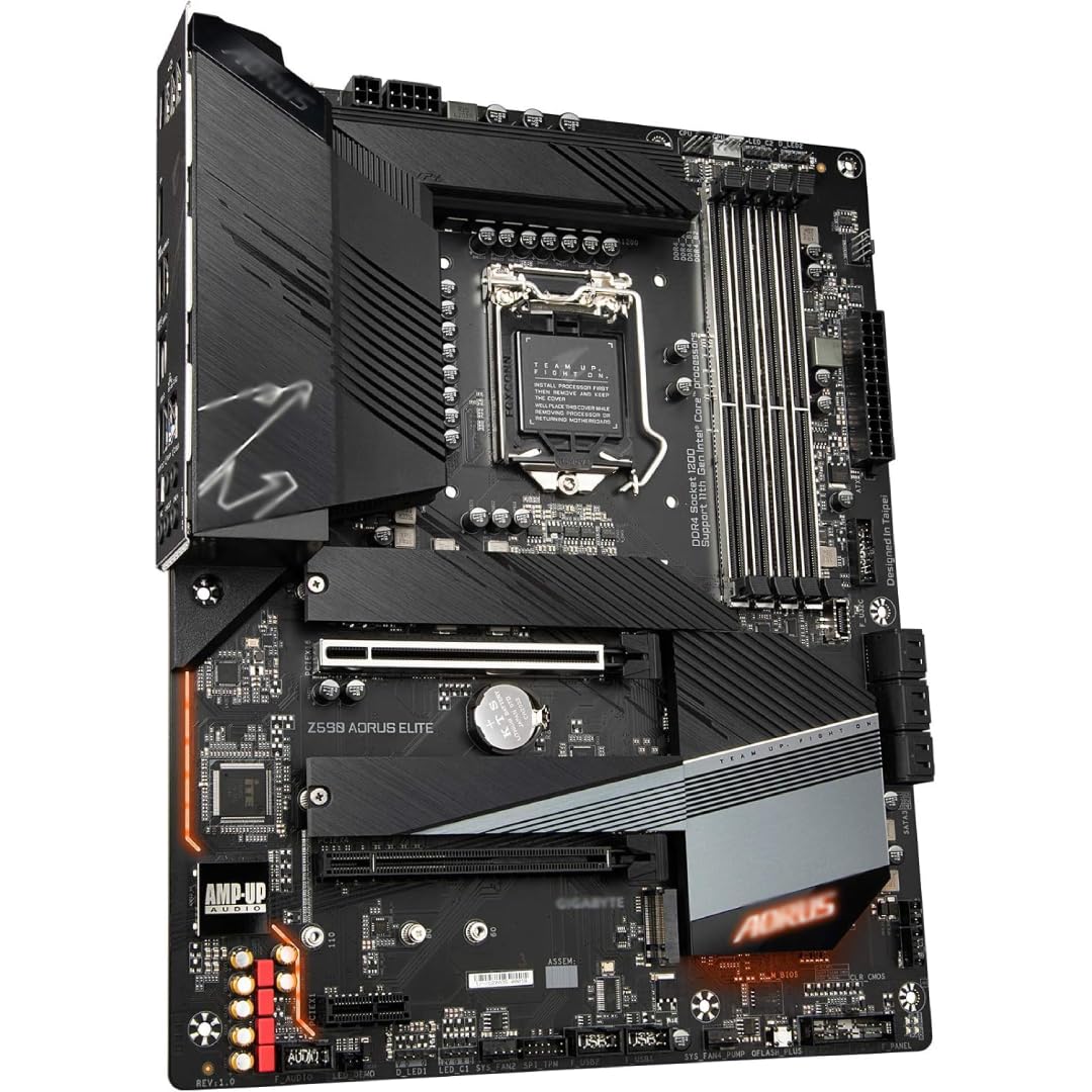 Placa-Mãe Z590 A Elite - ATX LGA1200 Z590 com Triple M.2, PCIe 4.0
