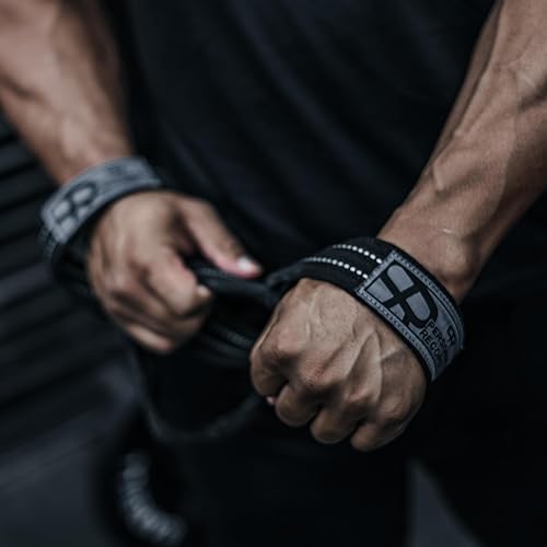 Miniatura 5 de Deadlift Straps - Figuras 8 correas de levantamiento de pesas para levantamiento de pesas, culturismo, Strongman - Muñequeras de soporte de agarre