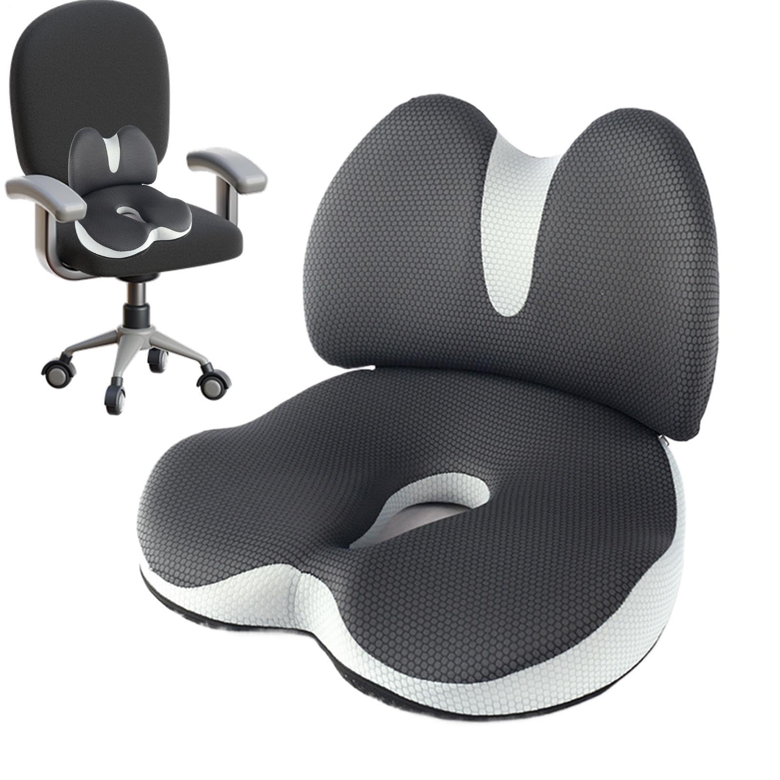 dal dolore nella parte bassa della schiena - Cuscino per sedile in schiuma memory foam, supporto seduto anca e coccige, comfort eterno consigliato , cuscino di supporto Er