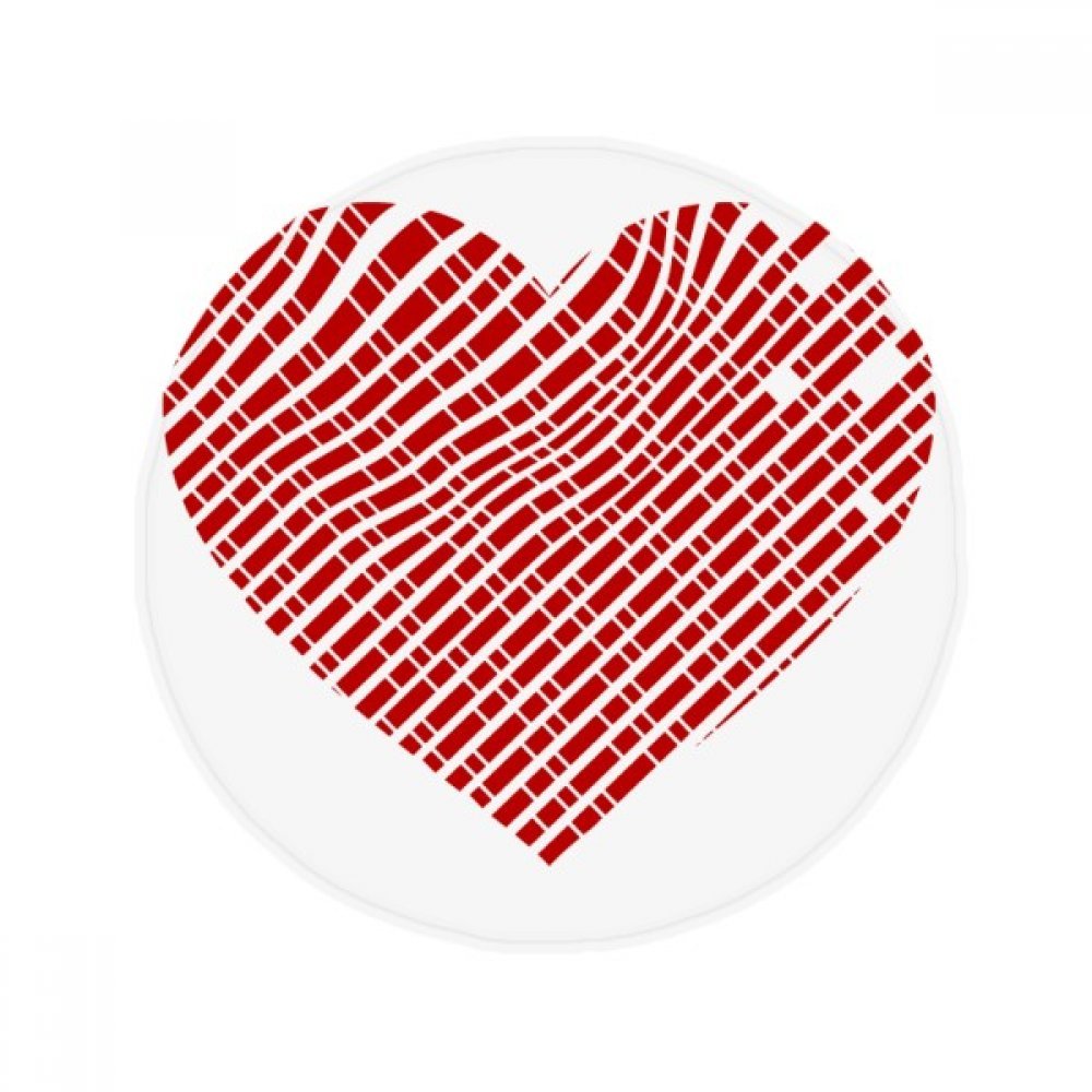 Cadeau 60X60Cm tapis de sol anti-slip Coeur Rouge pour Saint-Valentin