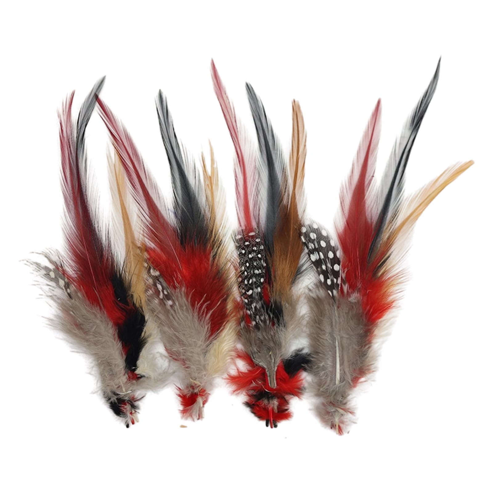 yanzunlrn 10Pieces Natural Colorful Plumage for Bouquets and Costume Decorations Sewing Embellishment Quills