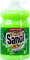 Sanol Desinfetante Líquido Para Uso Geral Herbal 5 Litros Verde