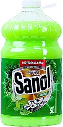 Sanol Desinfetante Líquido Para Uso Geral Herbal 5 Litros Verde