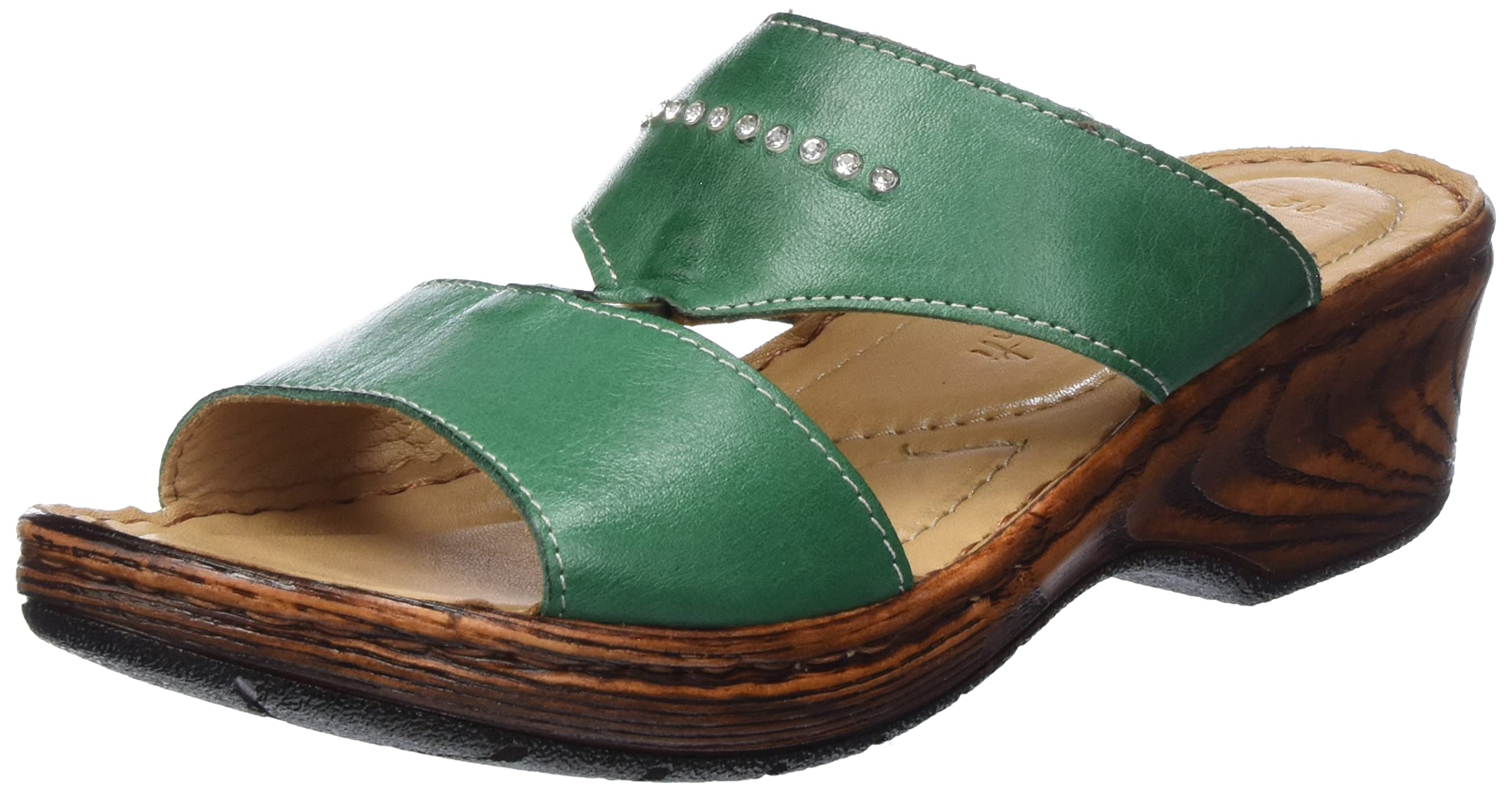 Andrea Conti Women's Mules, Green, EU 41, Grün, 8.5 UK