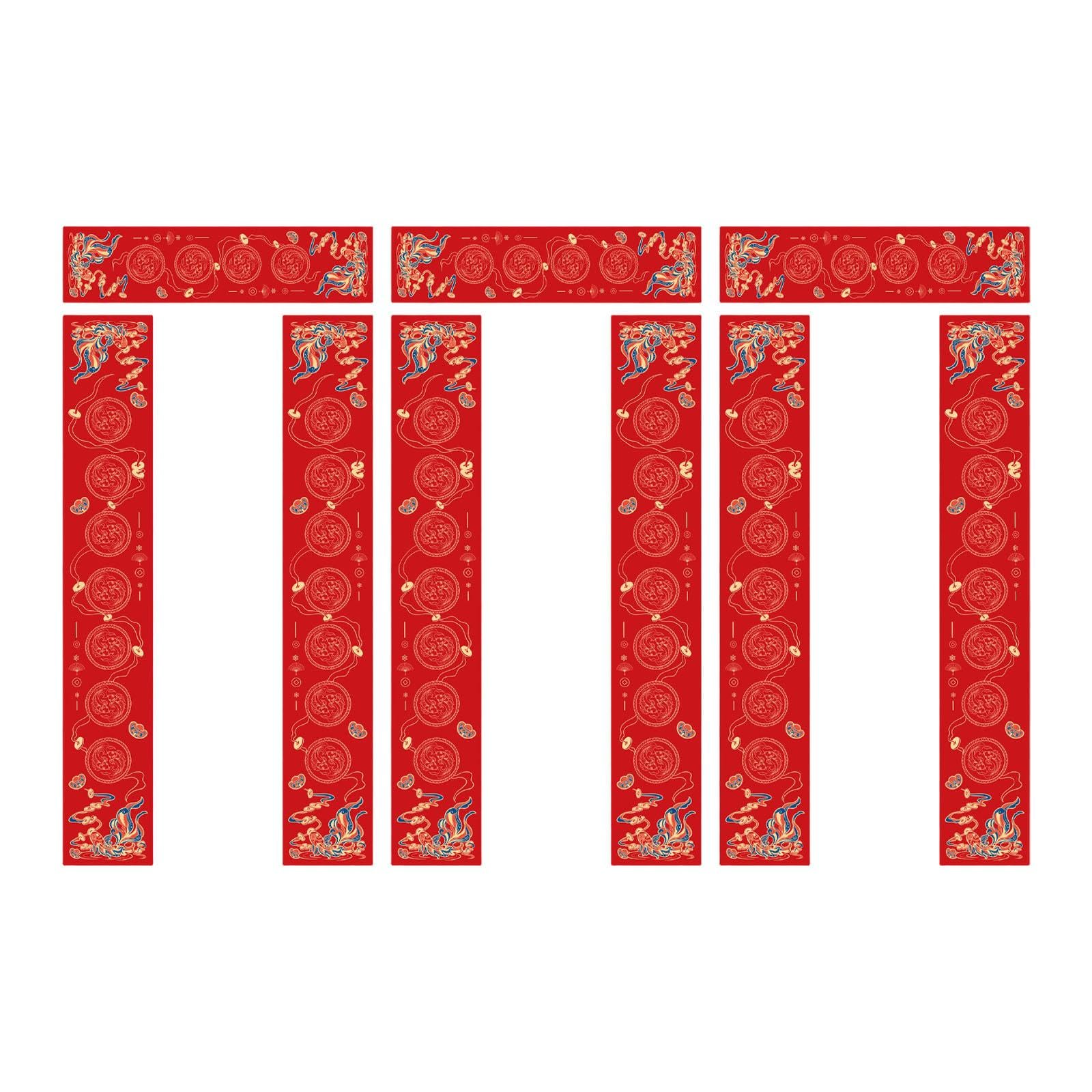 3 sets diy blank couplet paper year of the horse decor for store office shop style e