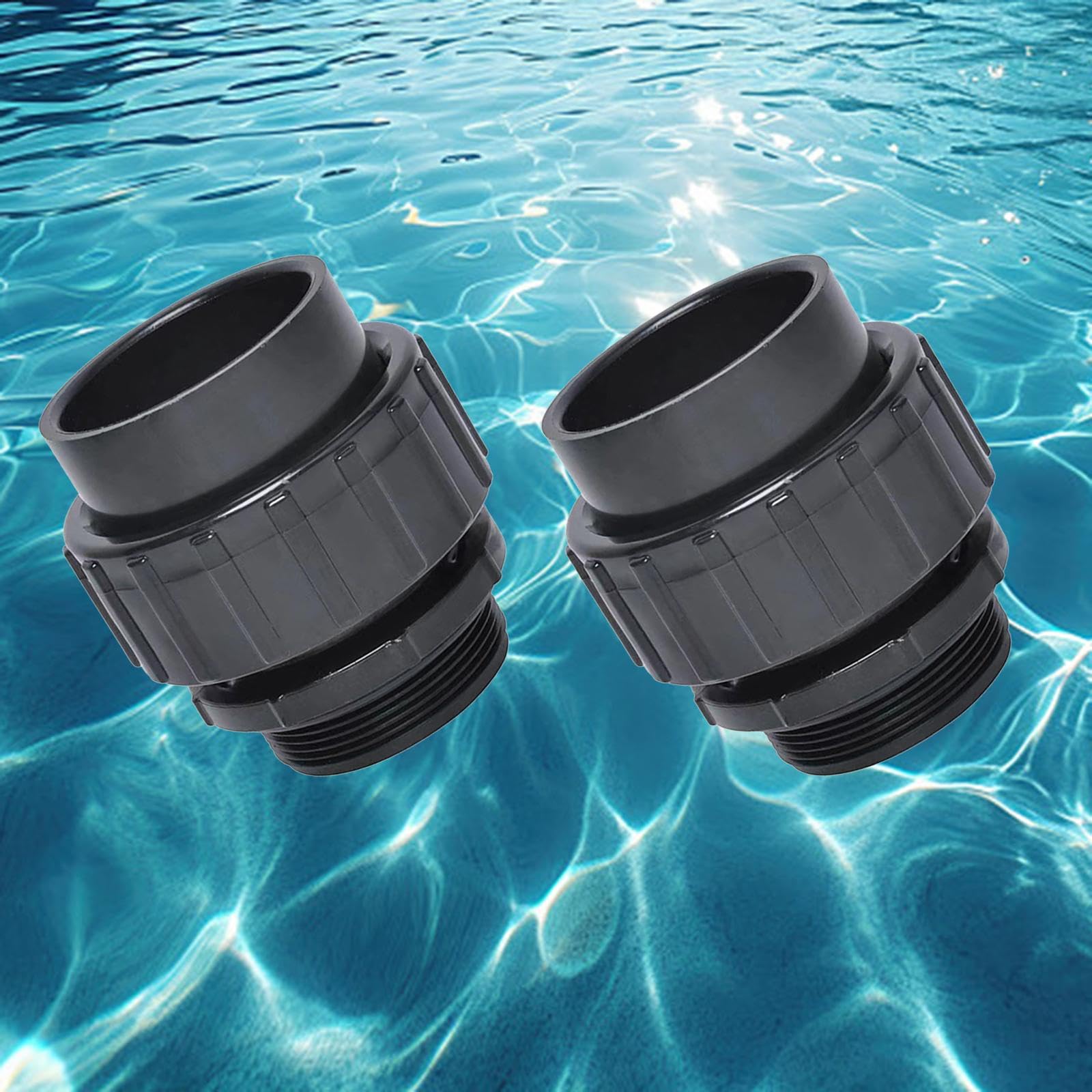 Generic 2 Stück Poolpumpen Fittings, Verbindungsstücke, Zubehörteile, Rohrgleitverbinder