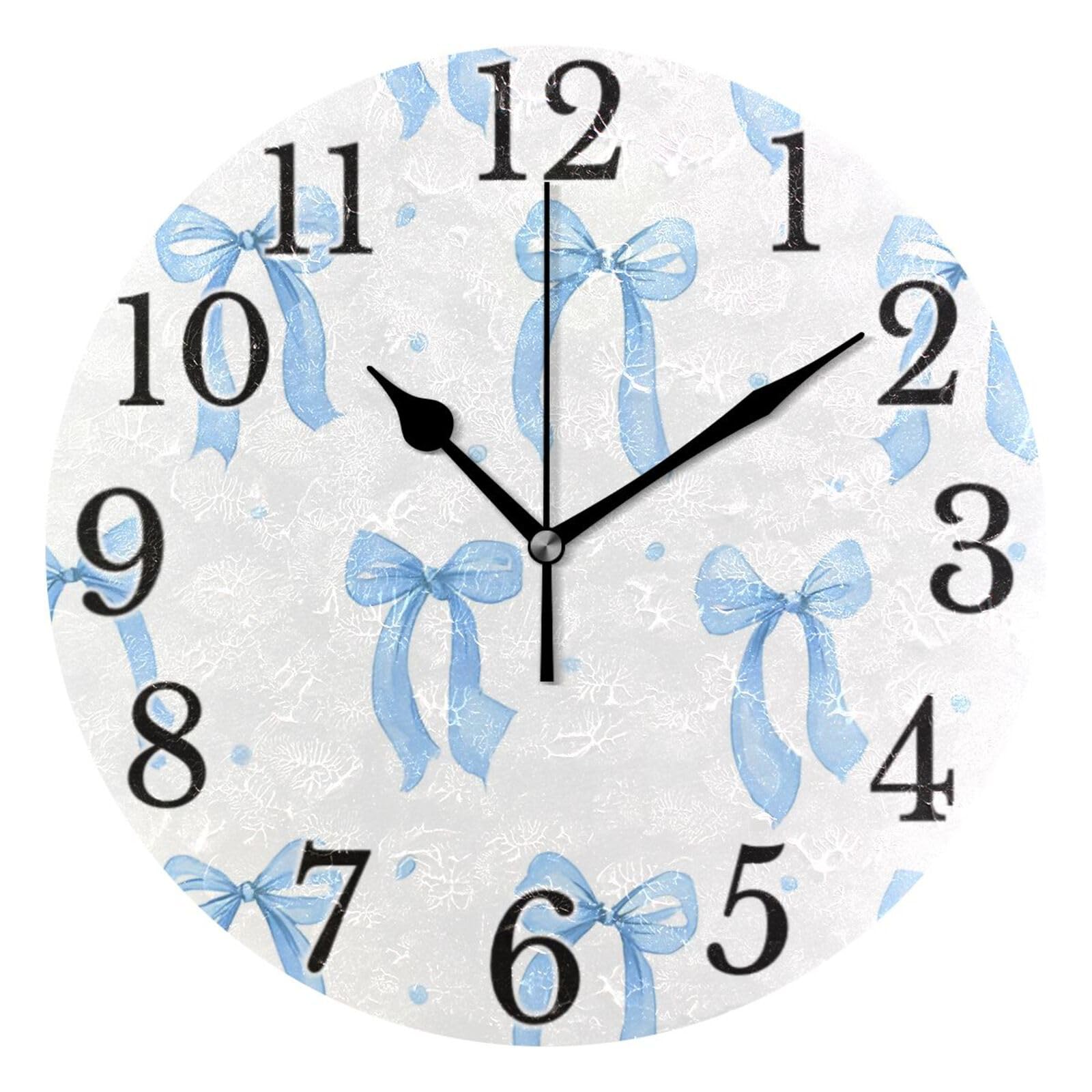 Horloge murale de Noël silencieuse ALAZA pour décorer la cuisine et la chambre en fin d'année