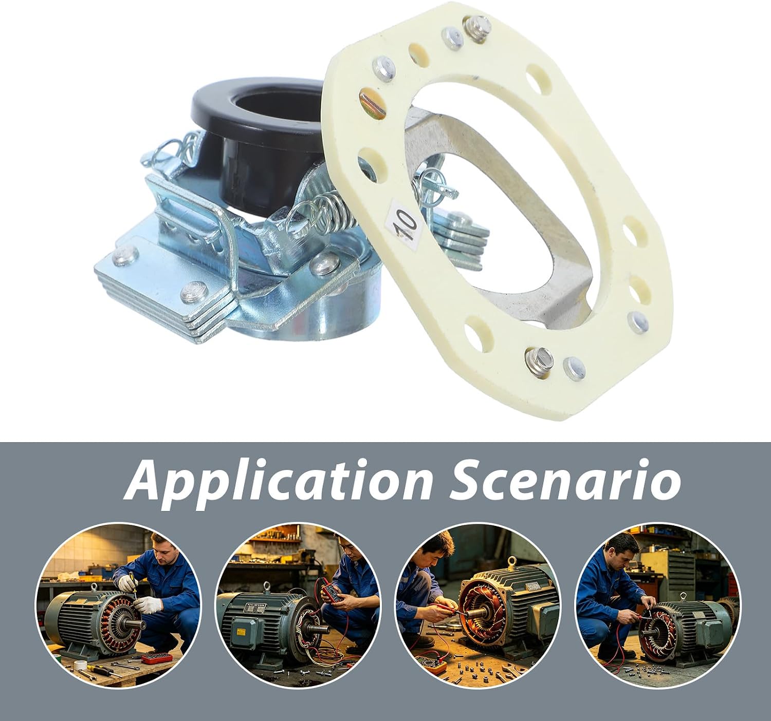 Toddmomy Electric Motor Centrifugal Switch Replacement Accessory for Mechanical Metal Construction with Energy Efficiency and Easy Installation for Single Phase Electric Motor and Grinder