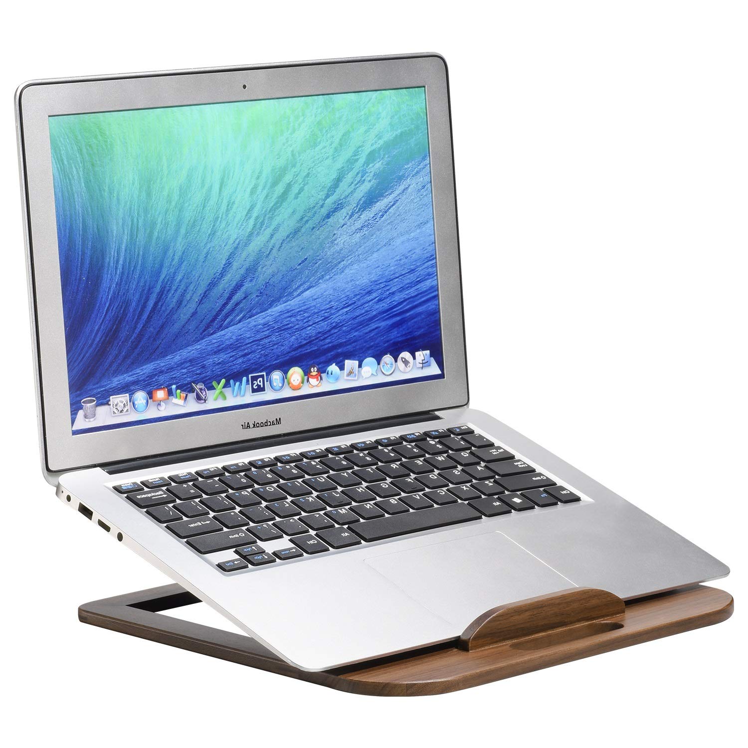 Buy SAMDI Laptop Stand, Foldable Wooden Laptop Riser Adjustable