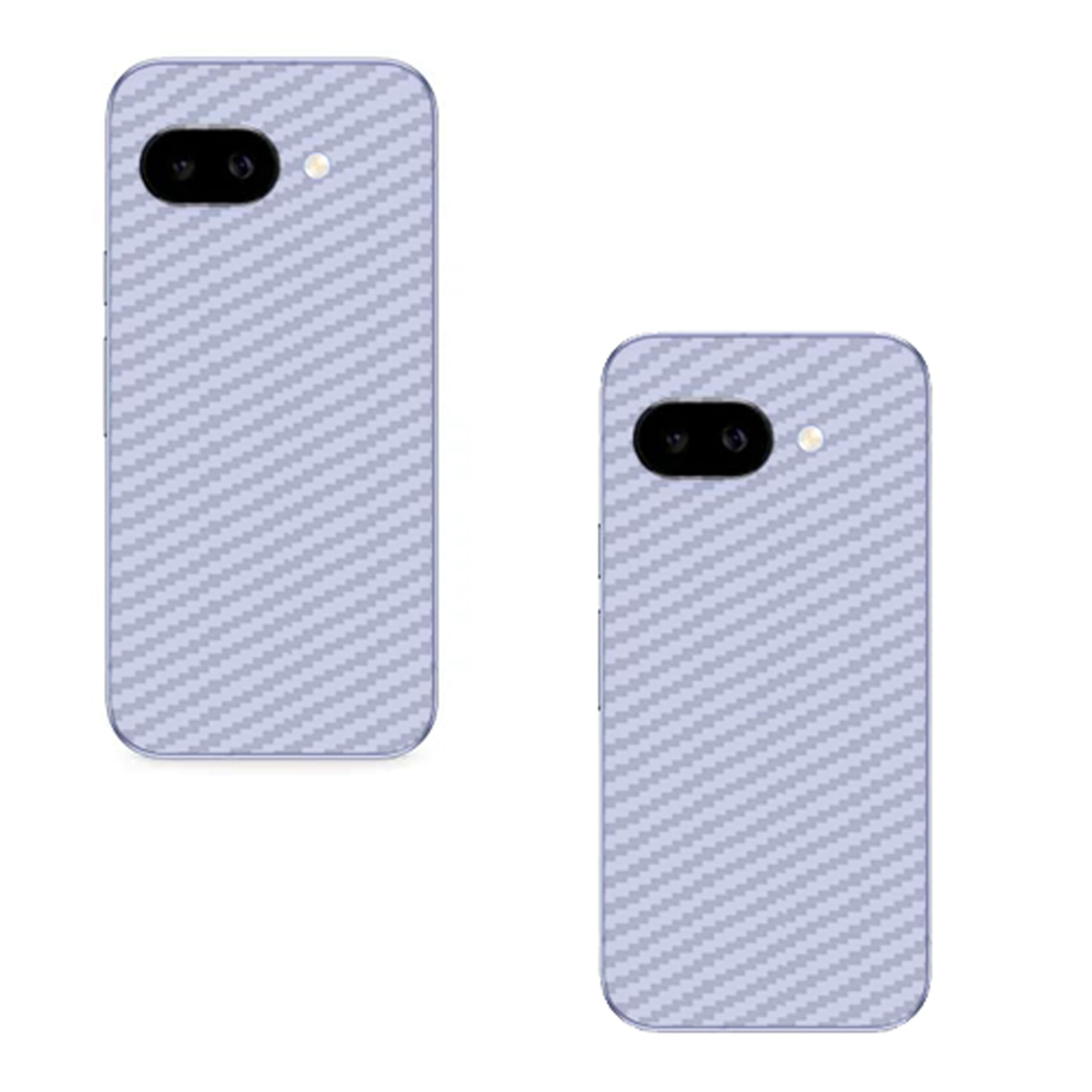 (Pack of 2) Compatible with Skin Sticker/Vinyl wrap/Protective Film Mobile Back Skin Carbon Fiber 3D Transparent by Candeal Mizhan(Only Back) (Google, Google Pixel 9A)-image-34
