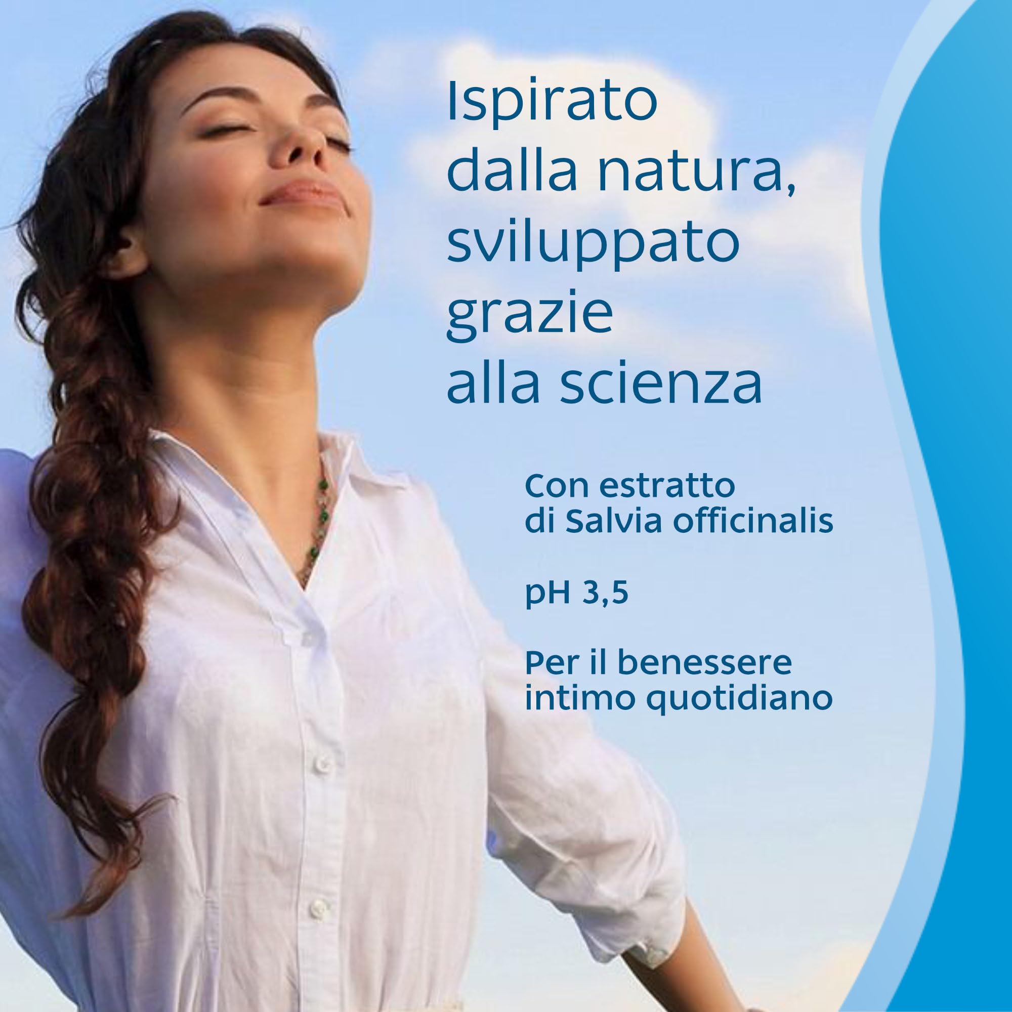 Saugella Dermoliquido Detergente Intimo Quotidiano, pH 3.5, Antiodore, Rinfrescante e Tonificante, con Salvia e Acido Lattico, 750 ml