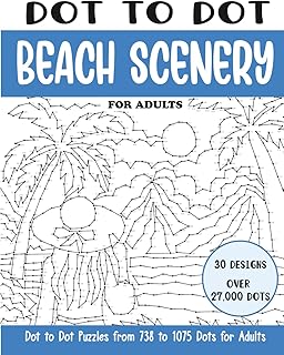 Dot to Dot Beach Scenery for Adults
