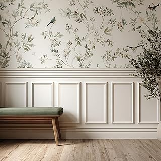 Peel and Stick Wainscoting Panels Kit, 3 Sets 12''x24'' Premade Wall Molding Peel and Stick Panels for Interior Wall Trim, Easy DIY Wainscoting Panels Peel and Stick Decor