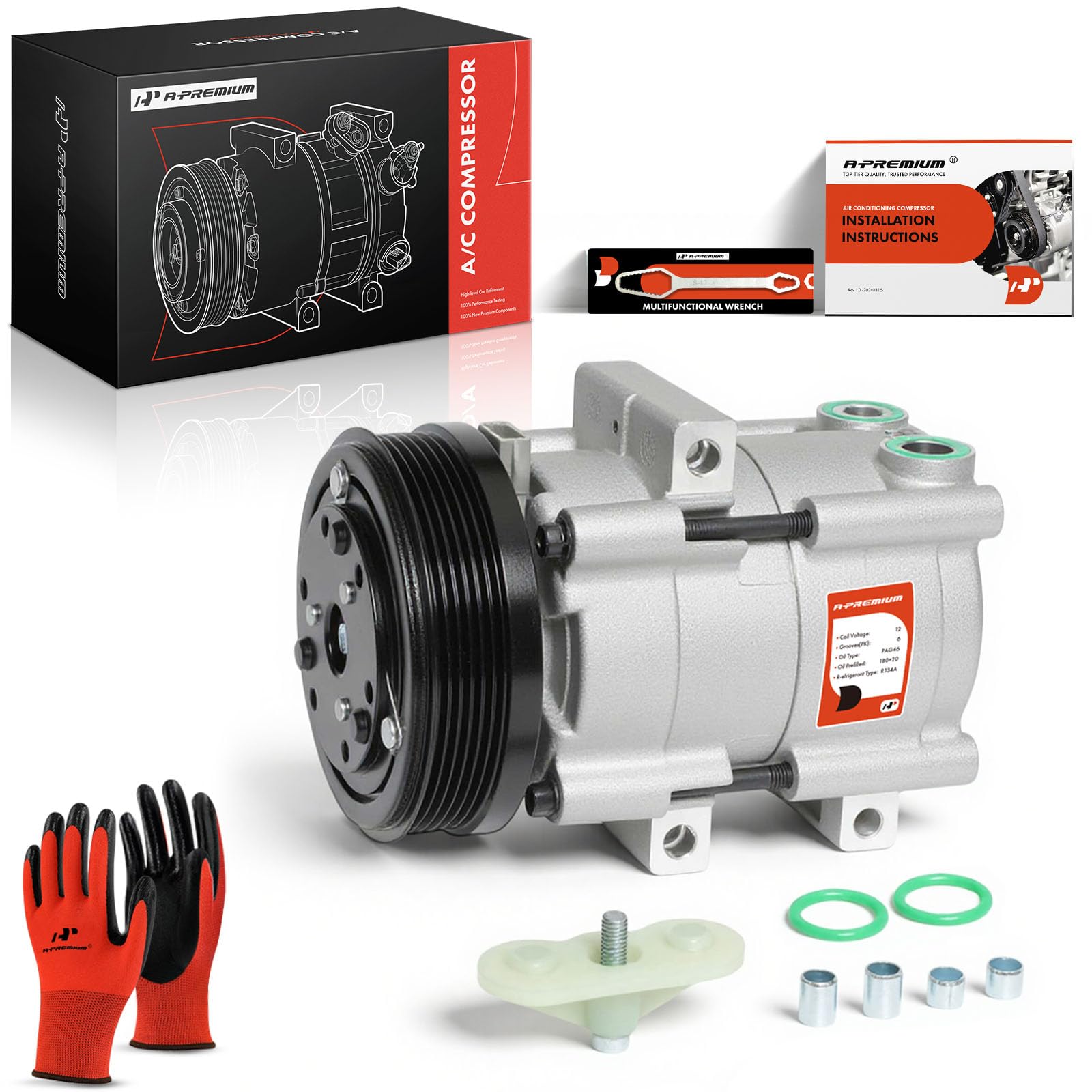 Amazon.com: A-Premium AC Compressor with Clutch Compatible with