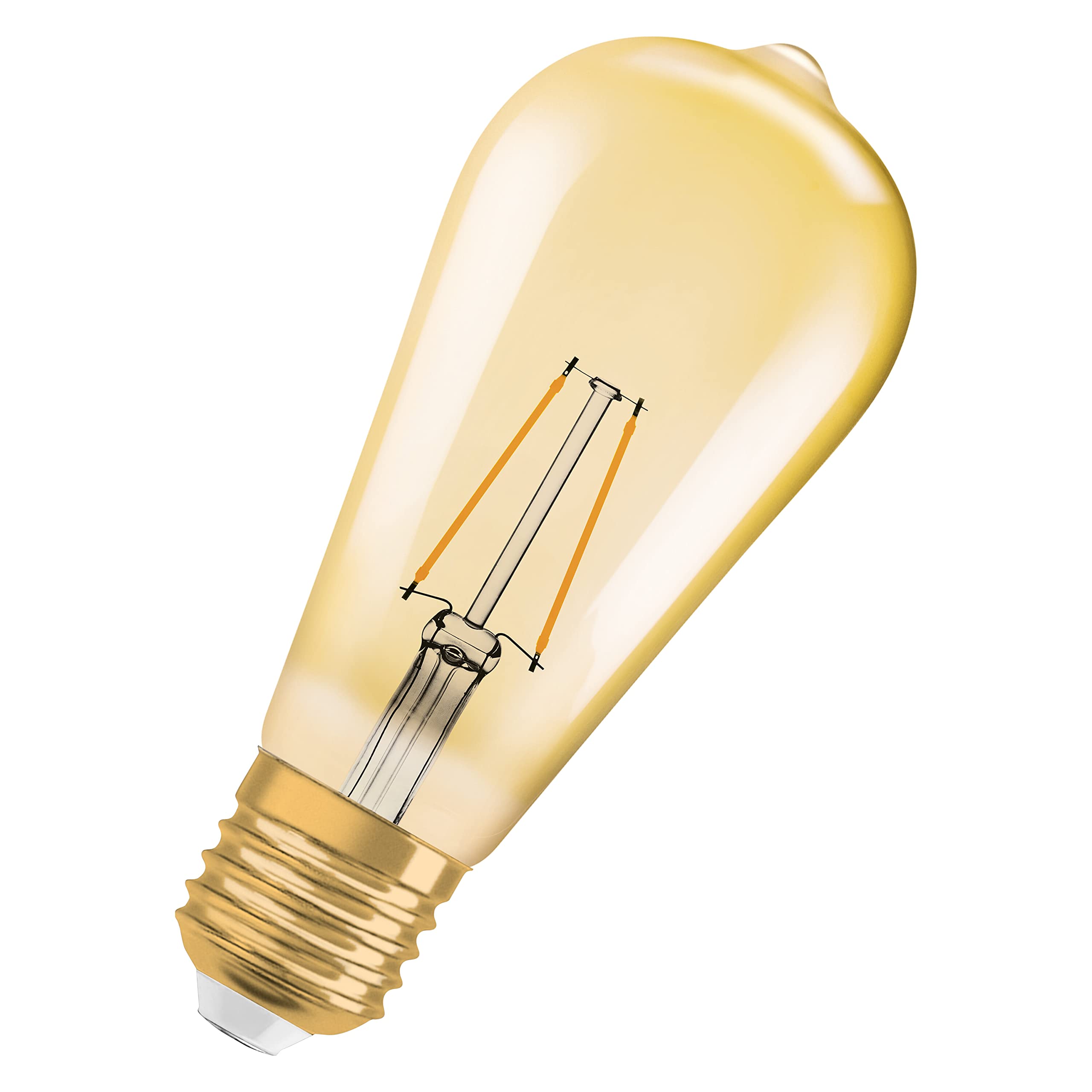 Osram LED Vintage Edition 1906 Lampe, in Edison Form mit E27-Sockel, nicht dimmbar, 2.8Watt, Klar, Warmweiß - 2400 Kelvin, 1er-Pack