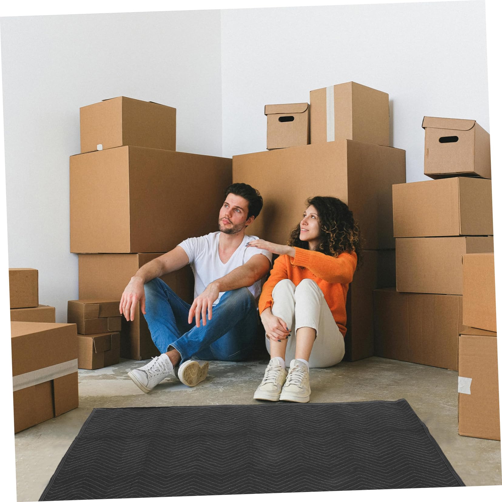 Gadpiparty Textile Umzugsdecken Schalldichte Packdecken für Möbeltransport Gepolsterte Möbeldecken als Verpackungsmaterial Umzugs und Versanddecken für Oberflächenschutz
