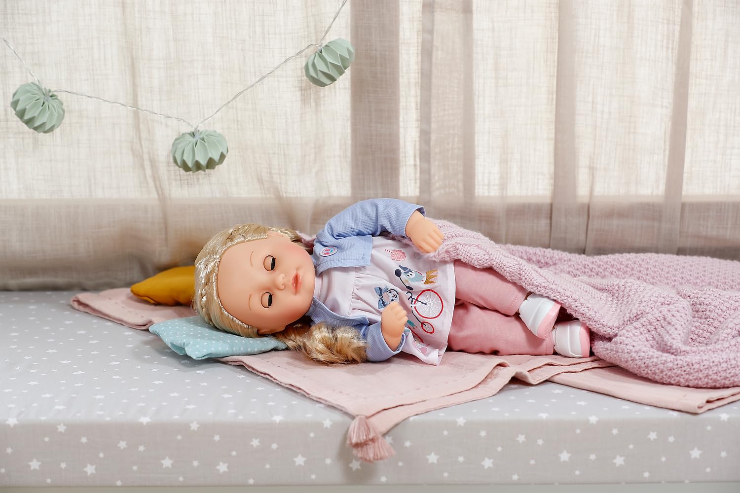 BABY Born Sophia Rose - Weiche 36cm große Babypuppe - Puppe mit hochwertigen blonden Haaren & Schlafaugen - Geeignet für Kinder ab 1 Jahr
