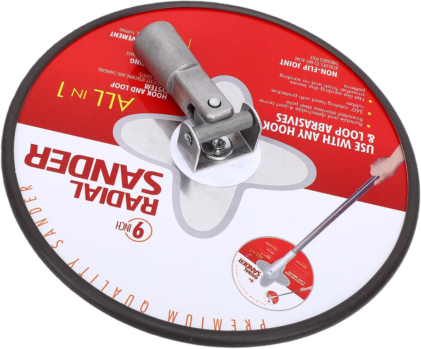 Hyuduo Pole Sander 9in Round Disc for Drywall Renovation
