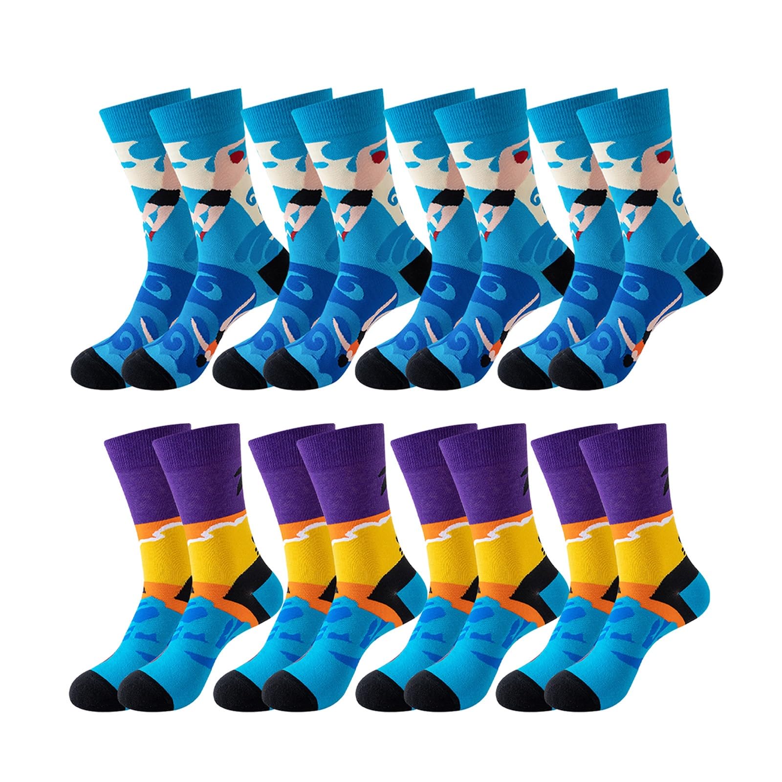 Chaussettes pour homme et femme amusantes lot de 100 paires