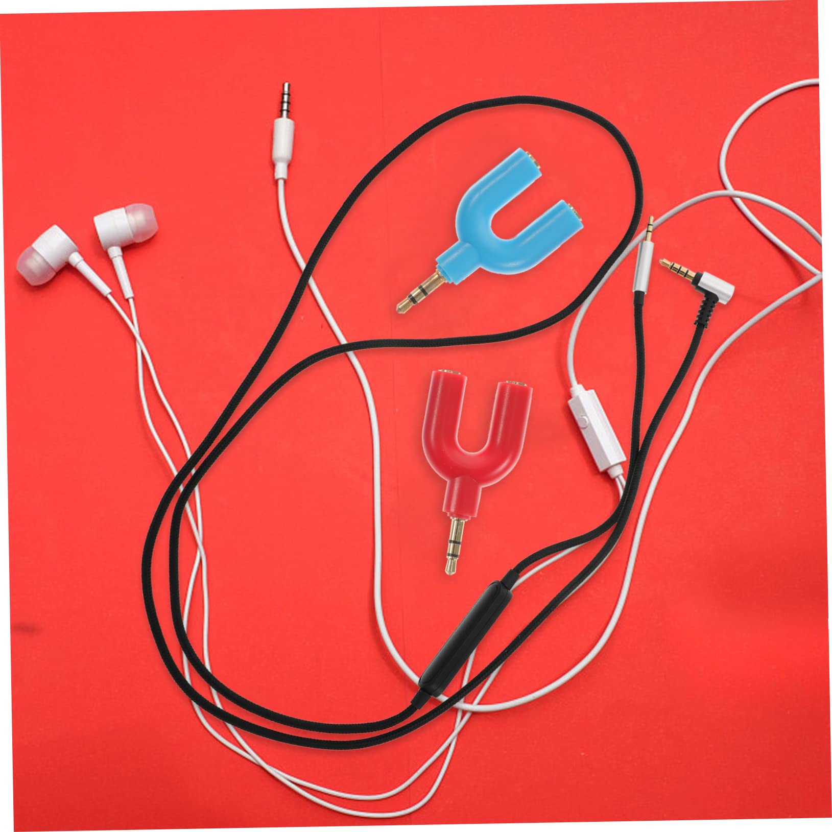 30pezzi Adattatore Splitter Audio Auricolari Per Dispositivi Facile Usare e Portatile