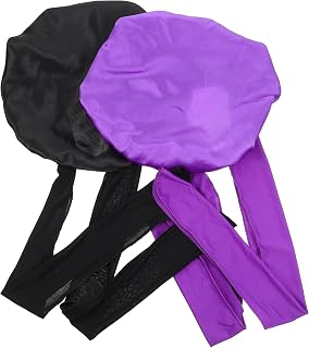 FOMIYES 2Pcs Cetim Noturno de Sono Bemo Noturno para Mulheres Garotas Capoto de Cetim Extra Grande Grande para Cabelos Longos E Encaracolados Macio Respirável