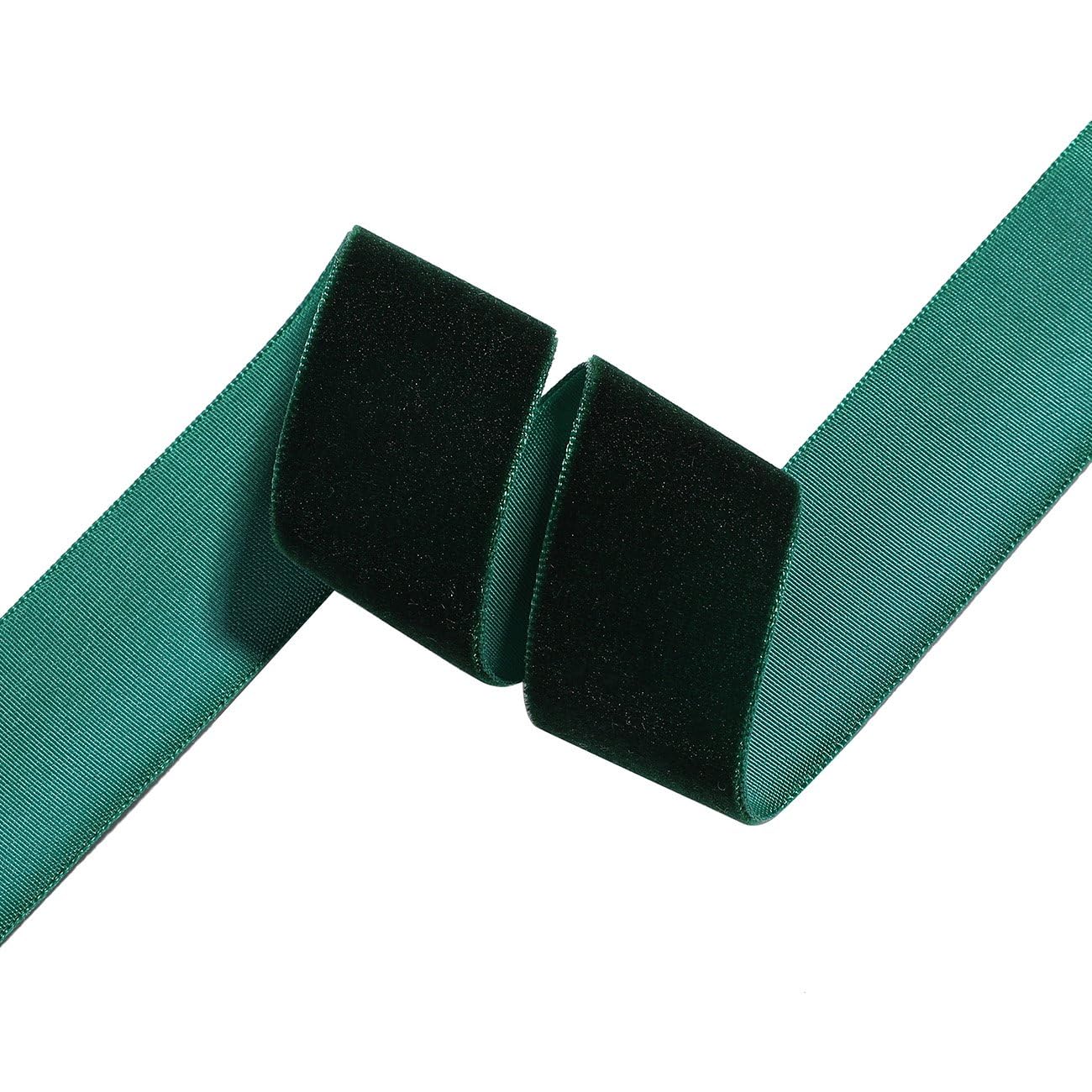 Velvet Piping Cord & Flat Velvet Ribbon Trim 5 Meter, Velour Sewing Trim for Upholstery, Cushion, Dressmaking & Craft, 10mm 19mm 25mm Width, 16 Colours [Royal Green, 5mts (19mm Flat Ribbon)]