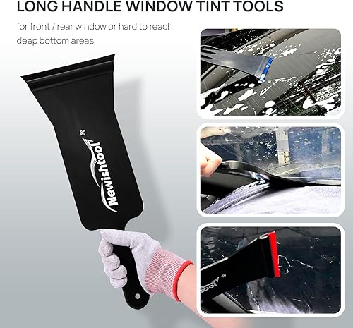 Miniatura 7 de NEWISHTOOL Herramientas de tinte de ventana para tintado de ventanas, toalla de protección de salpicadero, cuerda de remojo en uno y escobilla