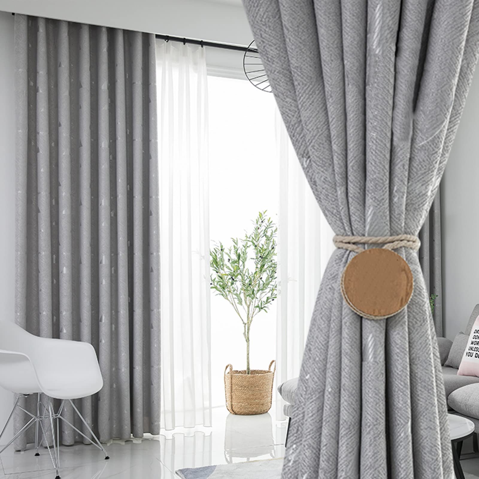 Rideau occultant de chambre et salon pour habiller une baie vitrée