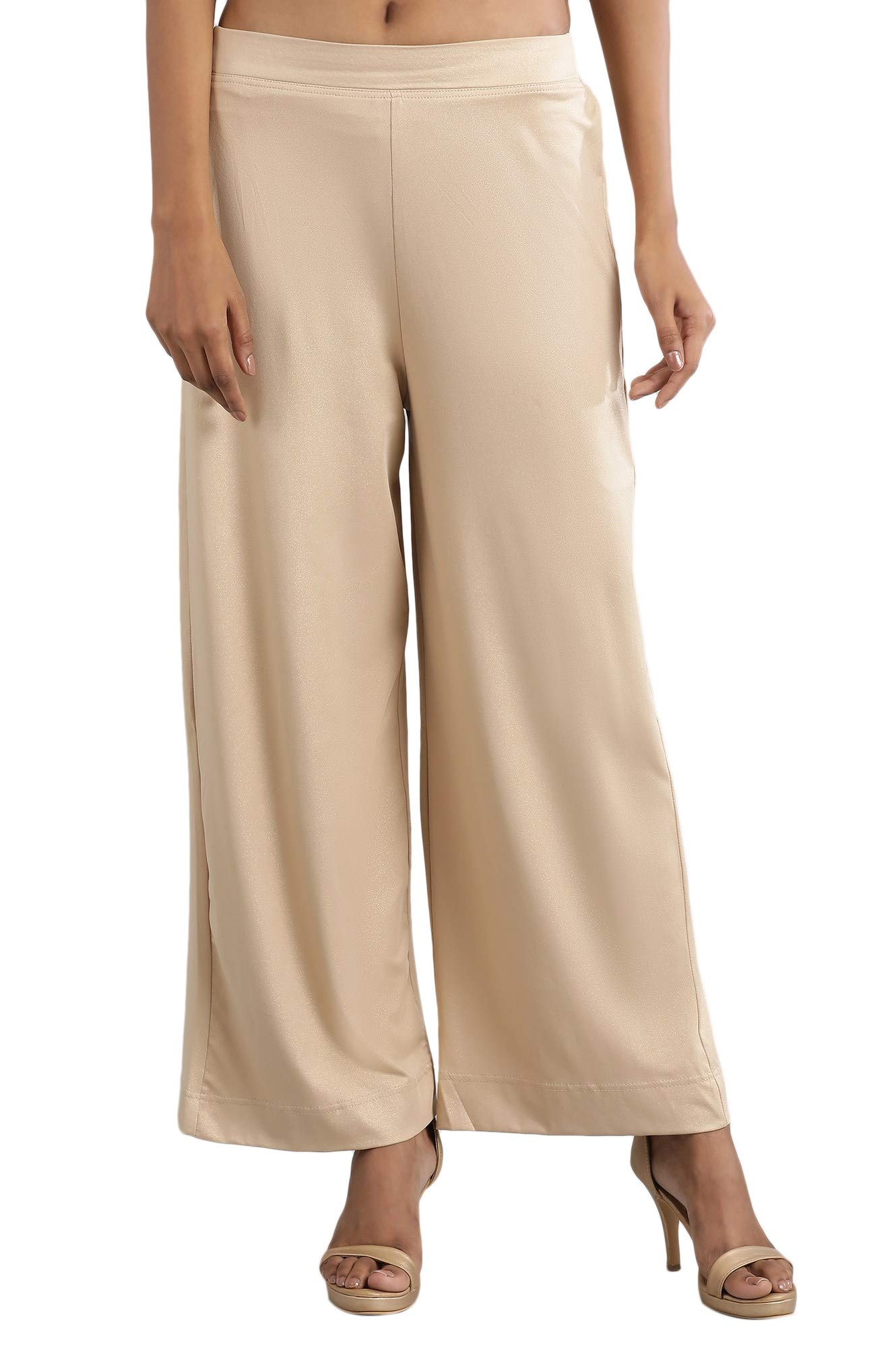 aurelia Women's Regular Fit Mid Rise Printed Strechable Palazzo Pants | Ankle Length Palazzo Pants-picture-11