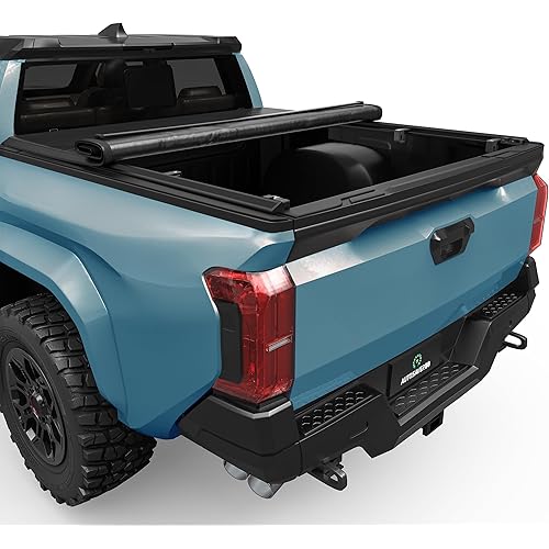 AUTOSAVER88 Soft Roll-Up Tonneau Truck Bed Cover for 2024 Toyota Tacoma (Excl. Trail Edition) 5ft Bed